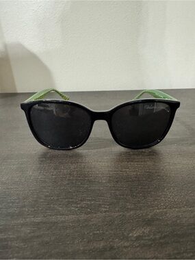 Valerie Spencer Green Black Sunglasses 9452 Clean Lenses 54-18-145